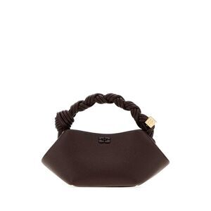 Ganni Women Chocolate Leather Bou Handbag